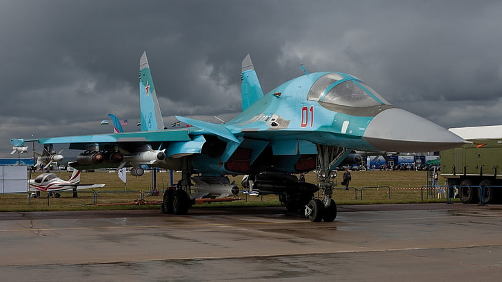 jets, Sukhoi, Sukhoi Su-34, aircraft, military, military aircraft