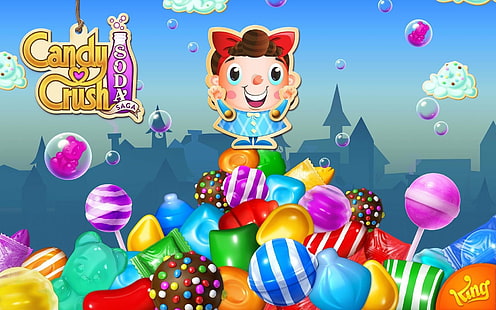 CANDY CRUSH SAGA match online puzzle family wallpaper, 1920x1080, 421736