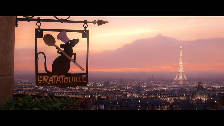movies, Ratatouille, Paris, animation, Pixar Animation Studios, HD wallpaper