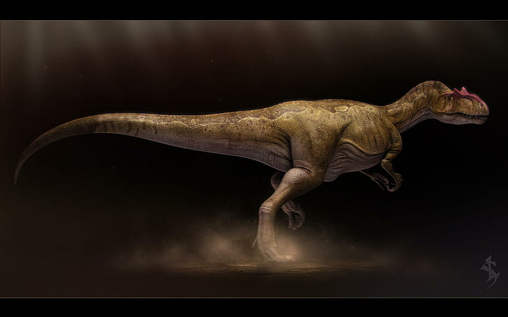 Allosaurus Fragilis - Vlad Konstantinov, darkness, picture, horror, HD wallpaper