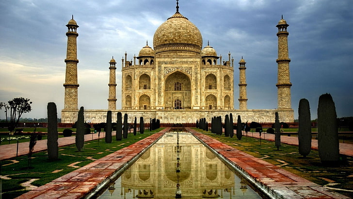 Taj Mahal, India, building, architecture, travel destinations, HD wallpaper