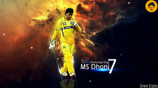 HD wallpaper: ms dhoni chennai super kings galaxy, night, yellow, people |  Wallpaper Flare