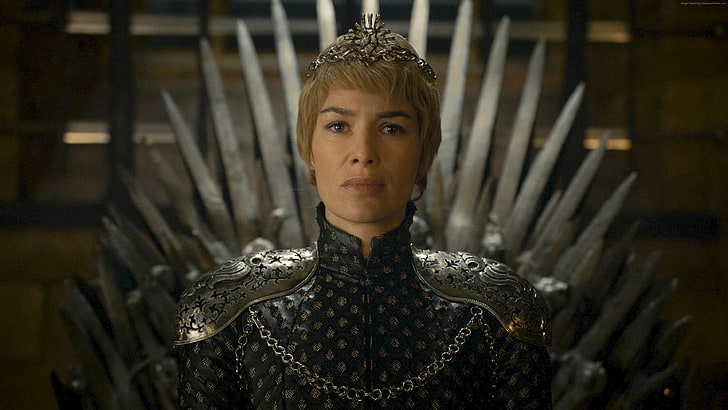 iron throne, Lena Headey, Game of Thrones, Cersei, best tv series, HD wallpaper
