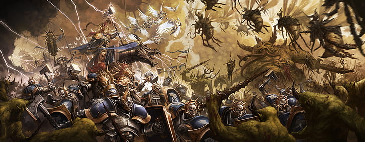Video Game, Warhammer Age of Sigmar, Armor, Battle, Creature, HD wallpaper