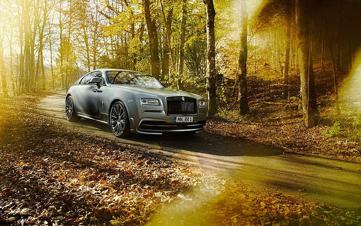 2014 Spofec Rolls Royce Wraith, silver and black 3 door hatchback, HD wallpaper