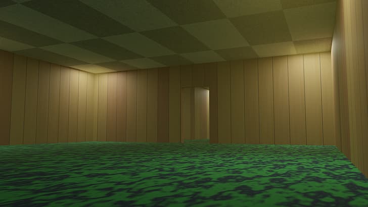 backrooms, CGI, HD wallpaper