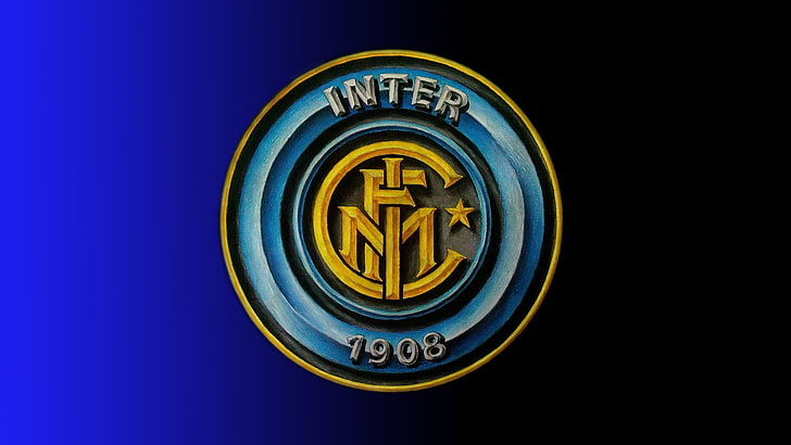Inter 1908 logo, soccer clubs, Italy, sports, text, communication, HD wallpaper