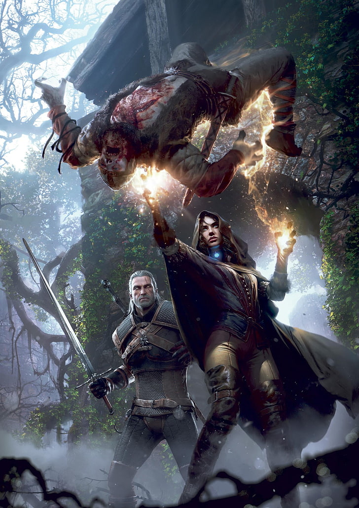 The Witchers Wild Hunt wallpaper, The Witcher 3: Wild Hunt, video games, HD wallpaper
