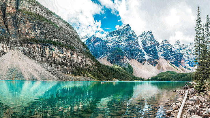 water, canada, alberta, national park, banff national park, HD wallpaper
