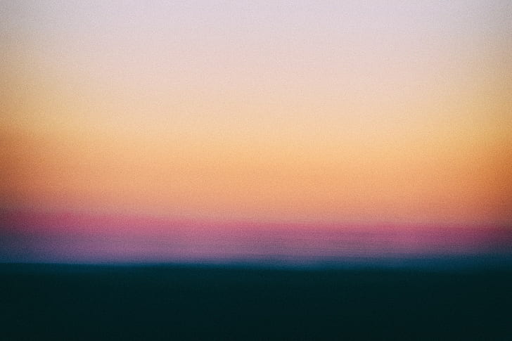 calm, simple background, motion blur, colorful, landscape, blurred, HD wallpaper