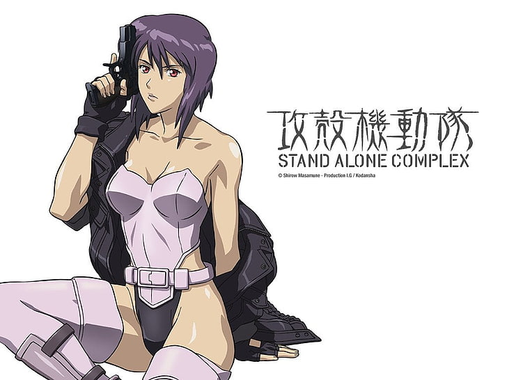 Stand Alone Complex anime character, Ghost In The Shell, Motoko Kusanagi