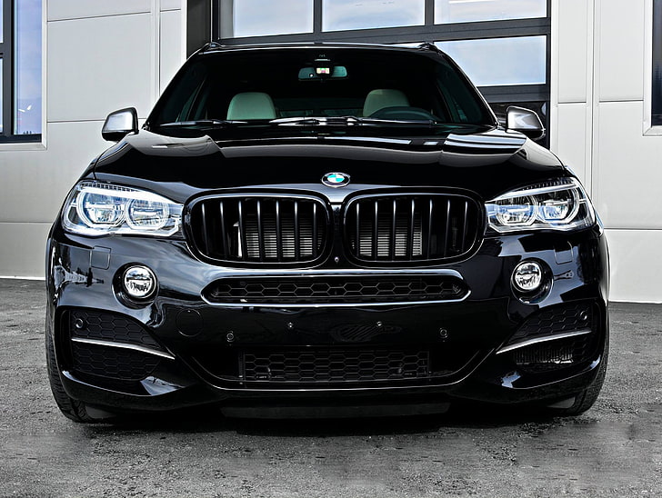 black BMW X5, Tuning, Hamann, SUV, F15, M50d, car, land Vehicle