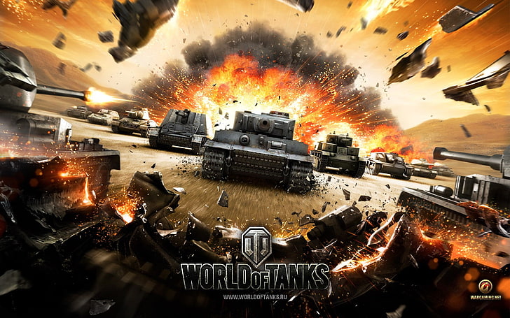 World of Tanks game digital wallpaper, wargaming, Tiger I, T-28