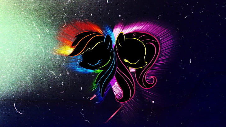 My Little Pony Rainbow Dash Fluttershy HD, cartoon/comic, HD wallpaper