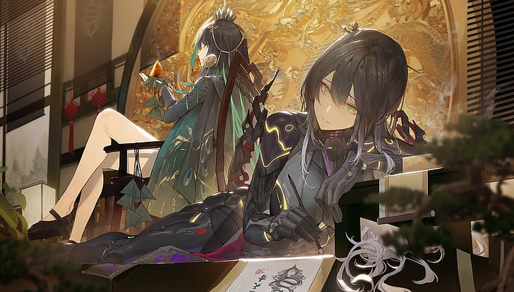 anime girls, Kuroduki, Punishing: Gray Raven, HD wallpaper