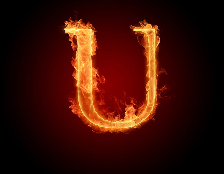 fire, flame, letter, alphabet, Litera, HD wallpaper