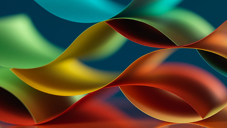 HD wallpaper: 3d, fractal art, close up, wave, waves, sheet, paper,  colourful | Wallpaper Flare