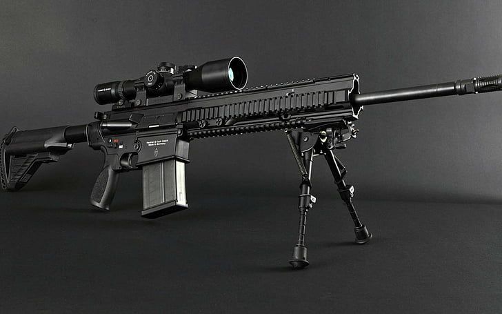 Weapons, Heckler & Koch HK417, HD wallpaper