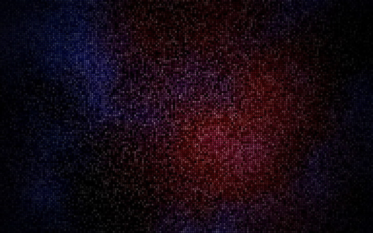 red, blue, square, pixel art, texture, textured, digital art, HD wallpaper