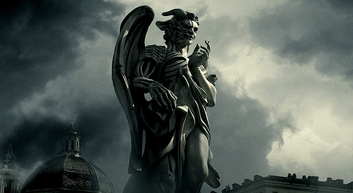 Angels And Demons Movie HD Wallpaper, gray devil statue, Movies, HD wallpaper