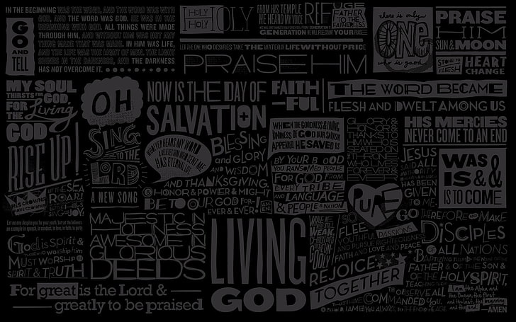 HD wallpaper: black, typography, dark, word clouds, text, religion,  spiritual | Wallpaper Flare