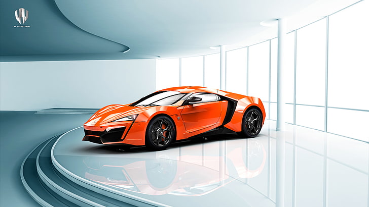 lykan hypersport, orange, side view, cars, limited, Vehicle, HD wallpaper