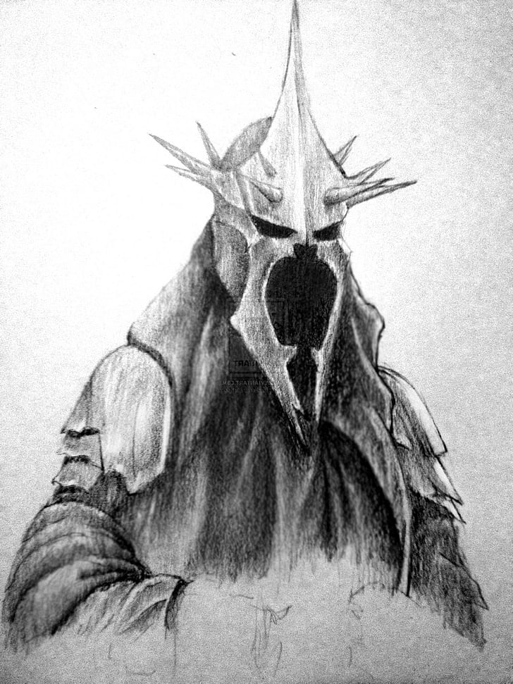Hd Wallpaper The Lord Of The Rings Drawing Witchking Of Angmar