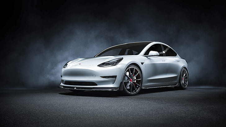 Tesla Motors, Tesla Model 3, Car, Compact Car, Electric Car, HD wallpaper