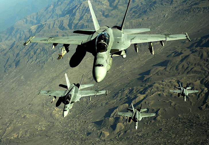 US Air Force, FA-18 Hornet, military, military aircraft, vehicle, HD wallpaper