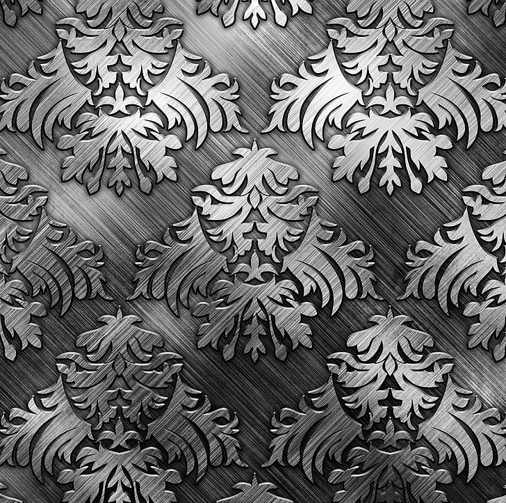 metal, pattern, silver, texture, background, steel, metallic, HD wallpaper