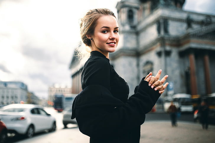 women, urban, model, St. Petersburg, HD wallpaper
