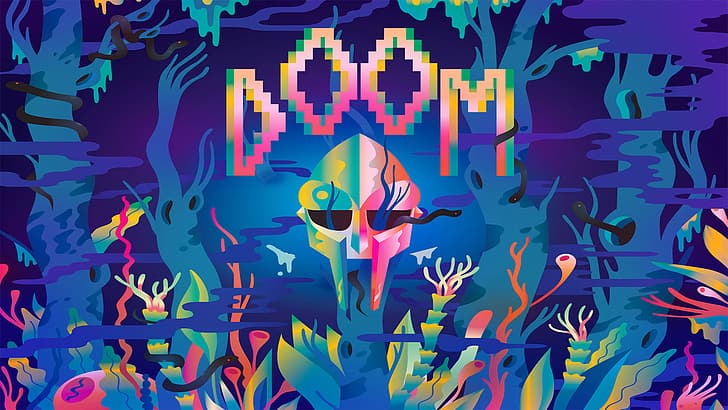MF DOOM, music, illustration, HD wallpaper