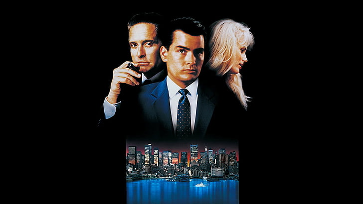 Movie, Wall Street, Charlie Sheen, Michael Douglas, HD wallpaper