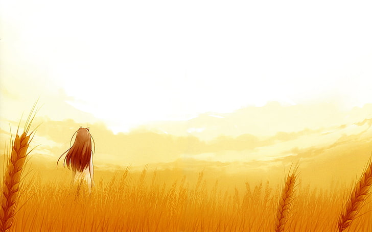 Spice and Wolf, Holo, Okamimimi, plant, beauty in nature, sky, HD wallpaper