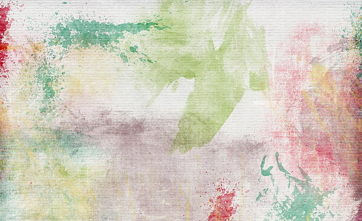 Colours, green, pink, and white abstract painting, Vintage, backgrounds, HD wallpaper