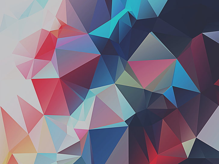 HD wallpaper: assorted-color geometric wallpaper, minimalism, low poly,  multi colored | Wallpaper Flare