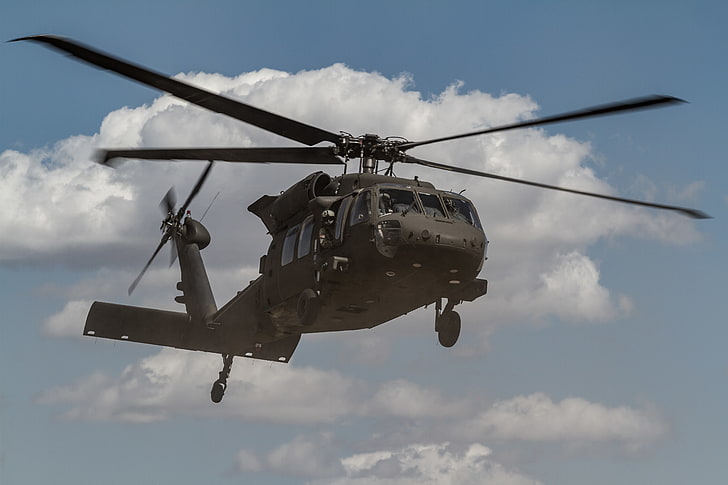 helicopters, military aircraft, Sikorsky UH-60 Black Hawk, air vehicle, HD wallpaper