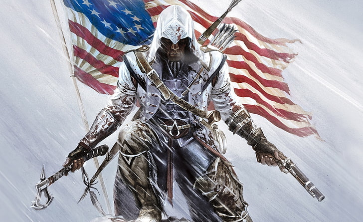 AC III - 2 HD Wallpaper, Assassin's Creed Connor, Games, Artwork