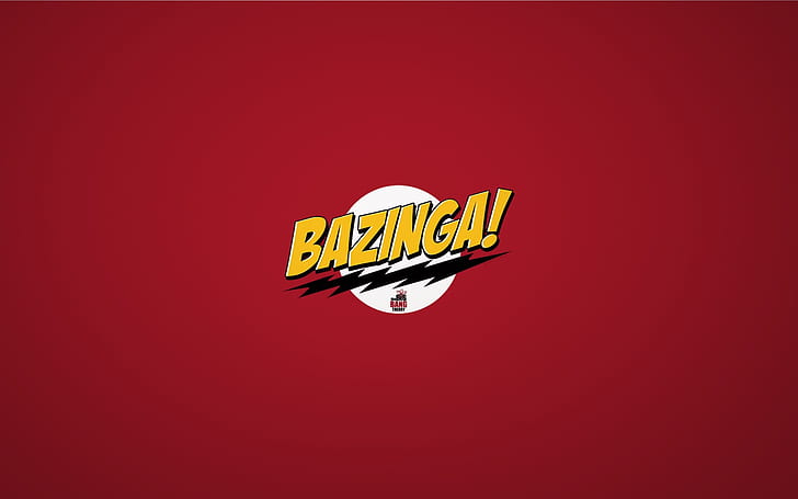 The Big Bang Theory Bazinga, bazinga! text, sitcom, comedy, funny, HD wallpaper