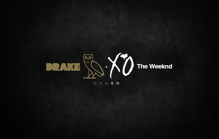 Drake logo, OVO, Octobers Very Own, OVOXO, The Weeknd, blackboard, HD wallpaper