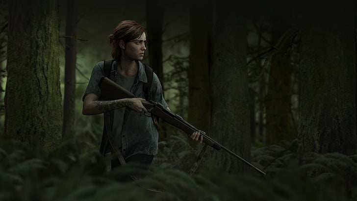 The Last of Us Part II #apocalyptic video games #forest #4K #wallpaper  #hdwallpaper #desktop