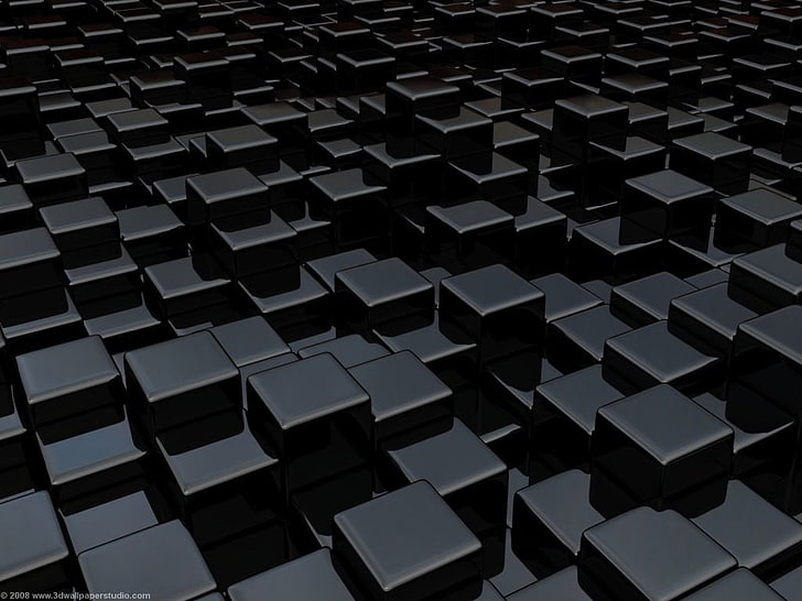 digital wallpaper, abstract, 3D, cube, backgrounds, pattern, full frame