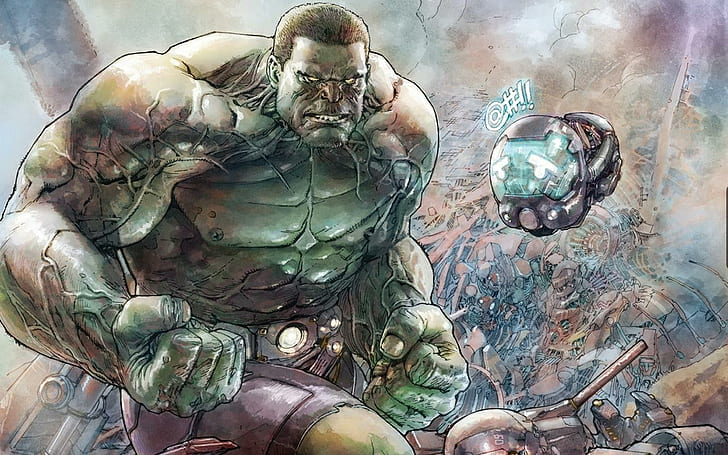 Indestructible Hulk HD, comics, HD wallpaper