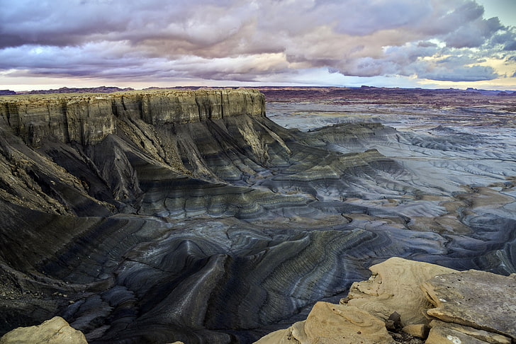 Utah, landscape, USA, nature, rock, beauty in nature, cloud - sky, HD wallpaper