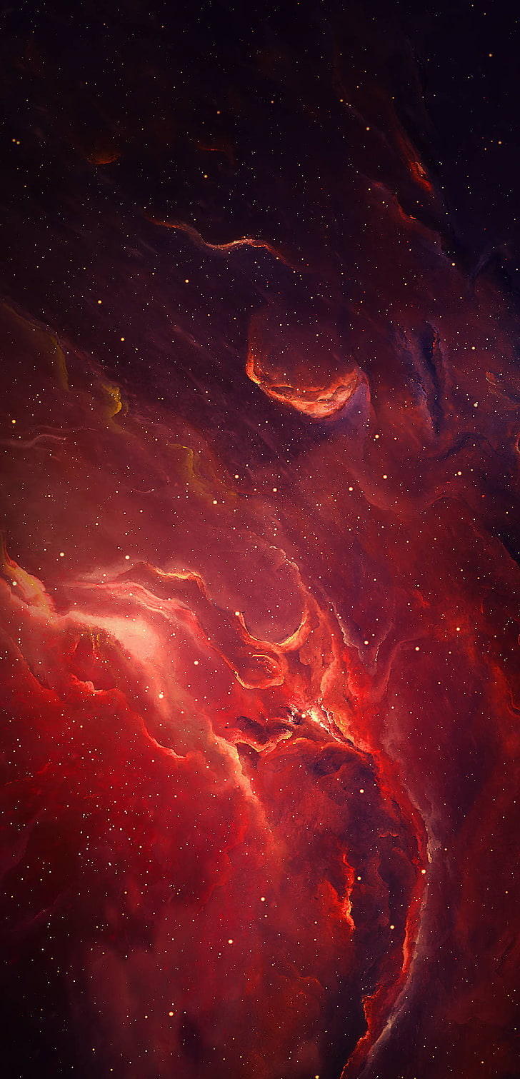 digital art, vertical, red, space, star - space, astronomy, HD wallpaper