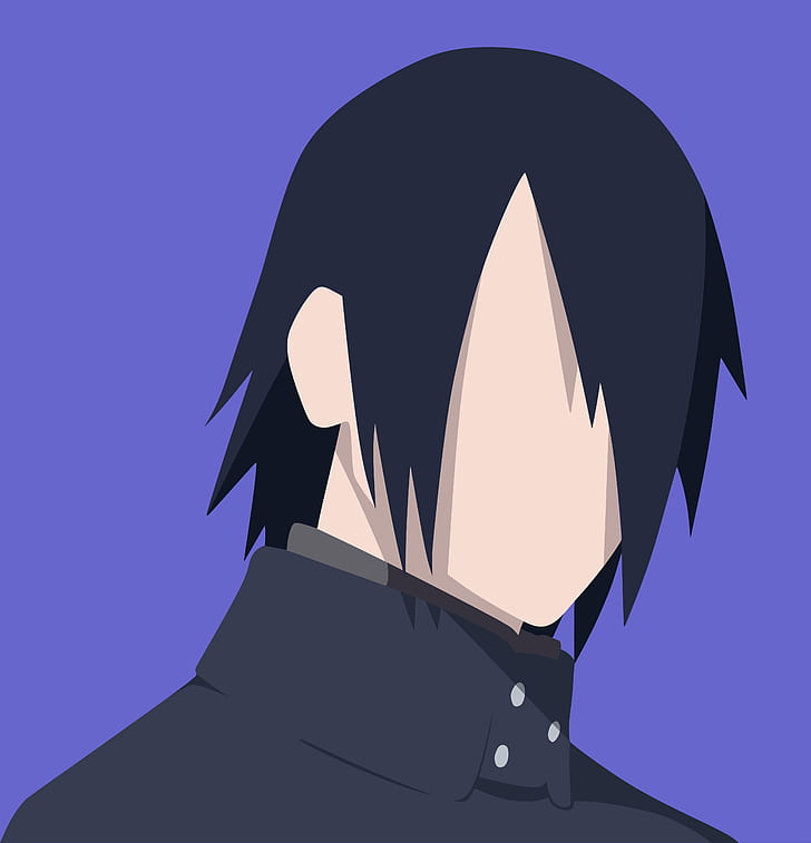 Uchiha Sasuke, Uchiha clan, anime, simple background, HD wallpaper