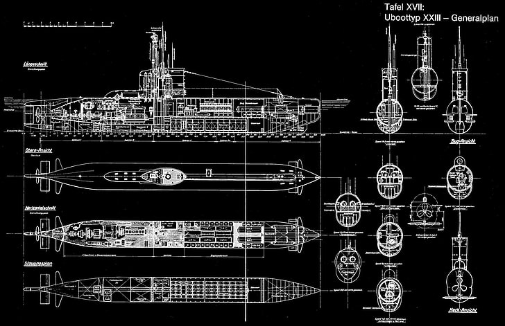 Warships, German Navy, German Type XVII submarine