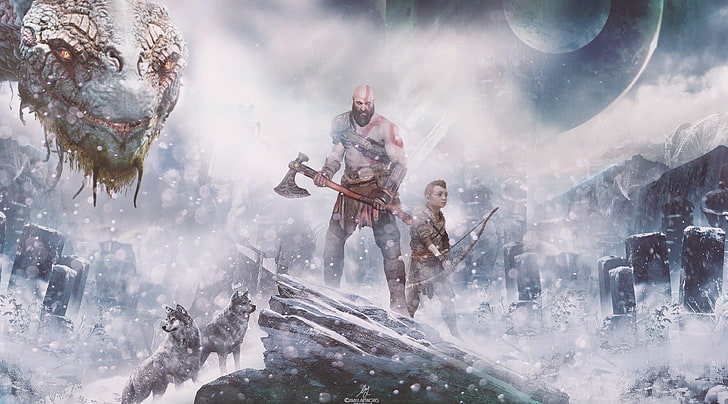Hd Wallpaper God Of War Ps4 Norse Mythology Games Kratos Videogame Godofwar Wallpaper Flare