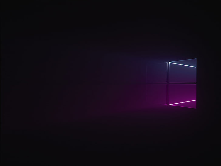 Windows 10, abstract, GMUNK, copy space, dark, indoors, black color HD wallpaper