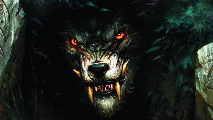 werewolf illustration, World of Warcraft, Worgen, video games